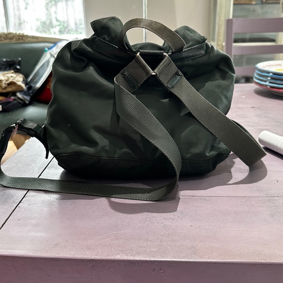 Prada dark green Nylon Backpack - Picture 9 of 14